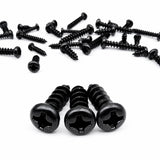 50pcs Black Oxide Phillips Pan Head Self Tapping Plastic Screws Sizes M1-M1.7