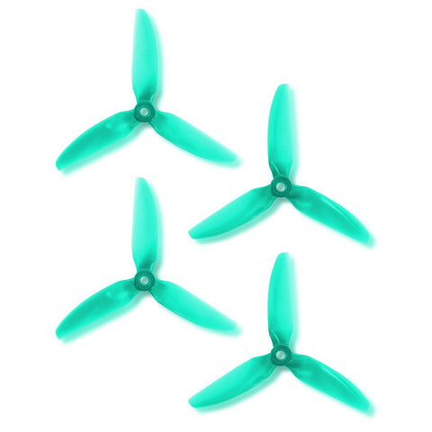 HQProp 5X4.8X3 V1S 5048 5 Inch 3-Blade Propellers Set (2x CW / 2x CCW) Poly Carbonate Color Options