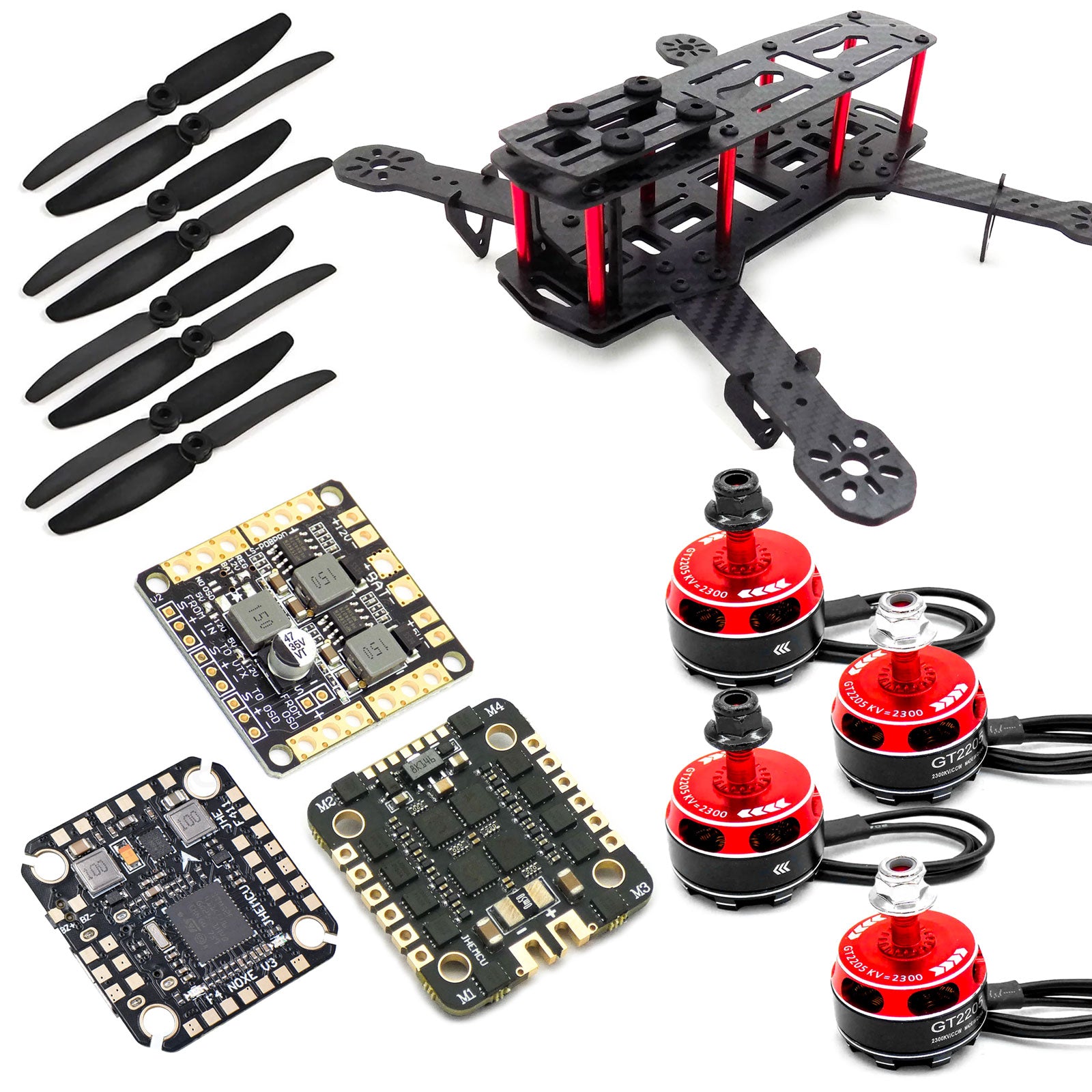 ZMR250 Racing Drone Kit Noxe F722 Flight Controller GT2205 Motors