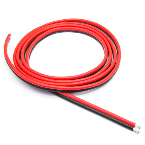 12AWG Silicone RC Wire Black/Red Parallel Bonded (Price Per Foot)