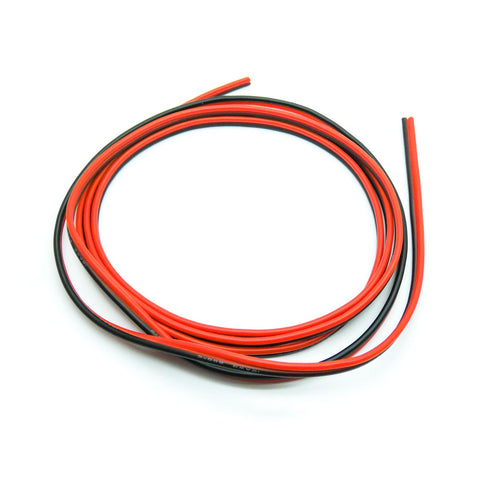 15ft 16AWG Silicone RC Wire Black/Red Parallel Bonded