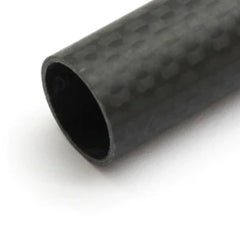 25mm Diameter Carbon Fiber Tube 25x400mm 1mm Wall Plain Weave Matte Finish