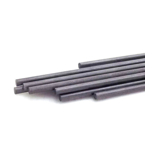 100pcs 2mm Pure Carbon Fiber Rod 500mm Length Solid Lightweight Spar Support