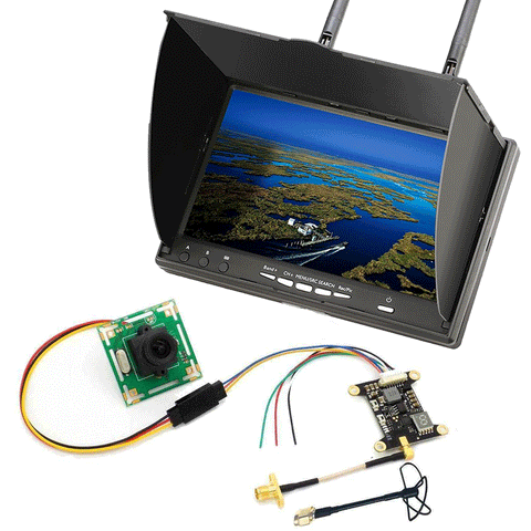 5.8GHz FPV System Built-In Battery DVR with 600mW Audio & Video Transmitter Camera