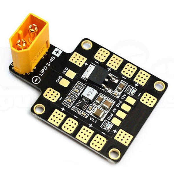 Drone Power Distribution Board XT60 3-4S 9-18V 5V 12V Output PDB | SpeedyFPV