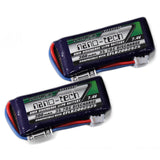 2pcs Turnigy Nano-Tech  300mAh 2s 35c LiPo Battery for E-Flite EFLB2002S25
