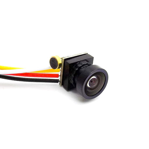 Micro 1000TVL FPV Camera 1/4 CMOS 2.8mm Lens 90° with Audio Microphone