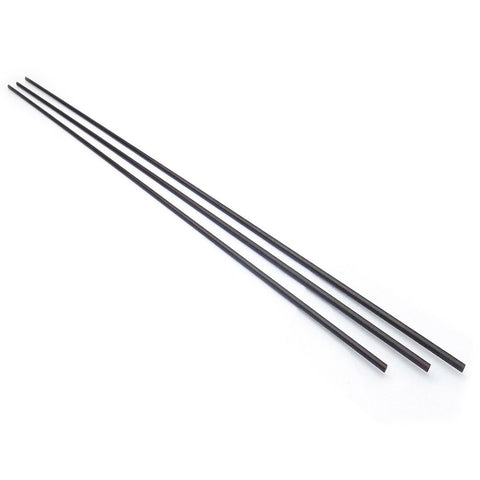 3pcs 4mm Pure Carbon Fiber Rod 400mm Length Solid Lightweight Spar Support