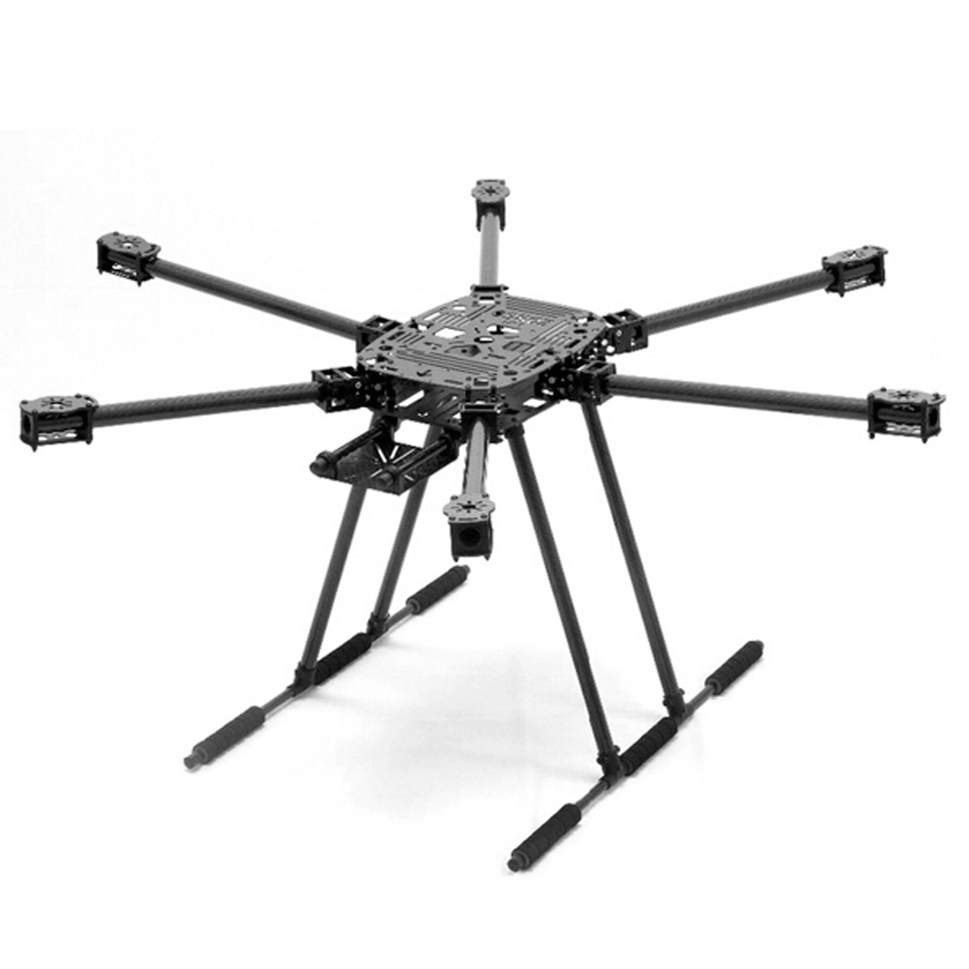 ZD850 850mm Compact Folding Hexacopter Drone Frame Kit Full Carbon Fib ...