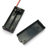 2xAAA Battery Holder Box with Power Switch (No Plug)
