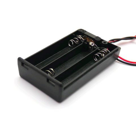 3xAAA Battery Holder Box with Power Switch (No Plug)