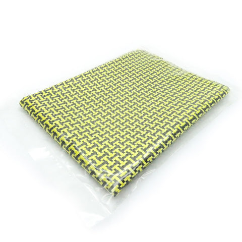 3K Carbon Fiber Aramid Fabric Cloth Sheet Woven 180g/m2 1000x350mm