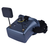 LS-008D 5.8GHz FPV Goggles 4.3" High Resolution Display Diversity Receiver Antennas Carry Case