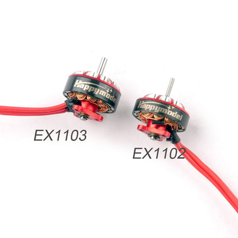 Happymodel EX1103 2-4S Brushless Motor 1.5mm Shaft (6000KV/8000KV/12000KV) (Red/Black)
