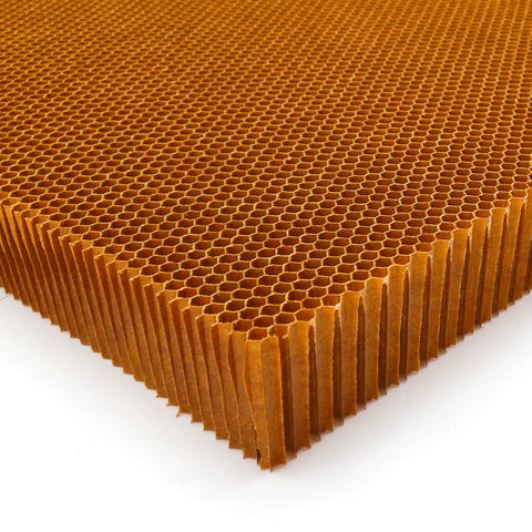 310x210x25mm Aramid Honeycomb Core Sheet Panel 3.2mm Cell 48kg/m³