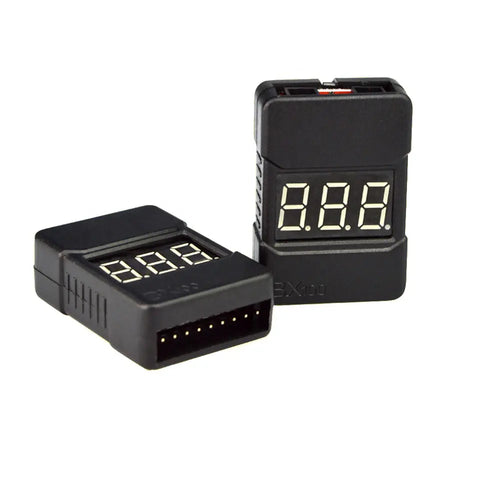 BX100 1-8S LiPo Battery Voltage Tester Low Voltage Buzzer Alarm RC LiPo Voltage Indicator Checker