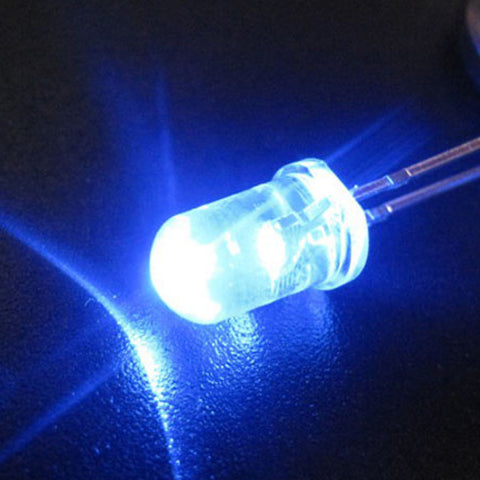 10pcs 5mm Blue LED Lights 1.8-3.4V