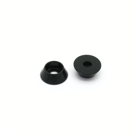 10pcs M3 3mm CNC Aluminum Tapered Washer (Anodized Black)