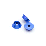 10pcs M3 3mm CNC Aluminum Tapered Washer (Anodized Blue)