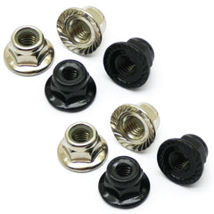 8pcs 5mm CNC Aluminum Locking Nut (4)CW (4)CCW (Silver/Black)