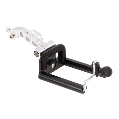 Cell Phone Holder FPV Monitor Screen Mount - CNC Aluminum Universal (Silver)