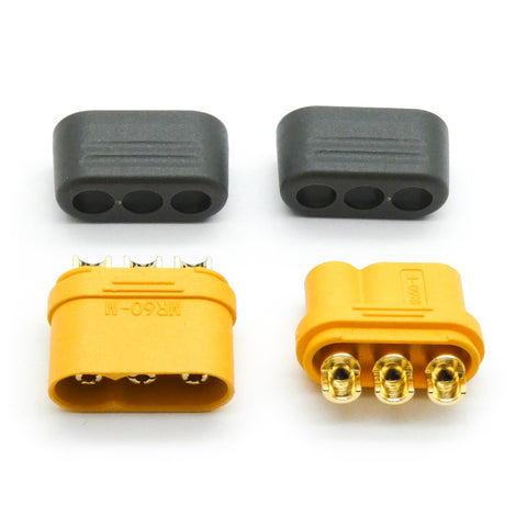 Amass MR60 ESC Connector with Insulating Caps (5 Pairs)