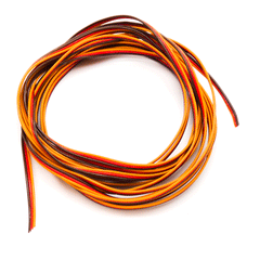 6ft 22AWG Servo Wire Lead Extension Cable (Orange/Red/Brown)