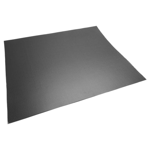 500x400x.3mm 3k Carbon Fiber Veneer Sheet Panel Plain Weave Matte Finish