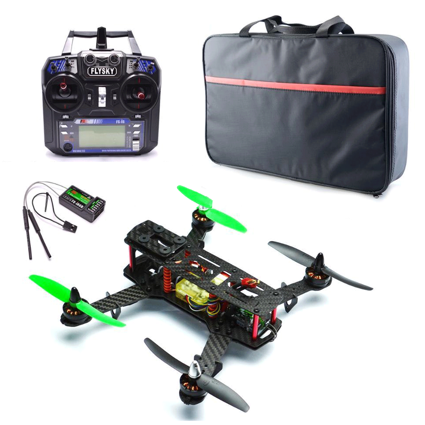 ZMR250 Racing Drone Kit with FS I6 Transmitter F4 Flight