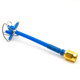 4-Leaf 5.8G FPV Antenna 5dbi RHCP Clover SMA Inner Needle (Blue) (Single)