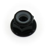 10pcs M5 Aluminum Locking Hex Nuts with Nylon Lock Insert Anodized Black