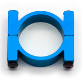 4 Sets 20mm Diameter CNC Aluminum Tube Clamp Mount (Blue Anodized)