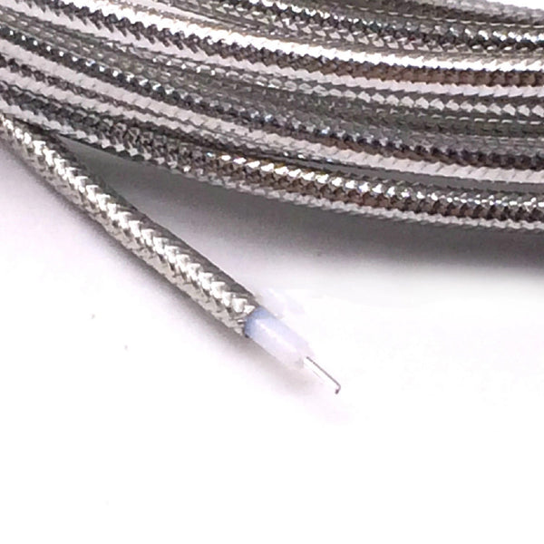 Cable Coaxial RG405 Semirrígido Flexible | 1 Metro (3 Pies) | Blanco, Para Aplicaciones RF De Alta Frecuencia