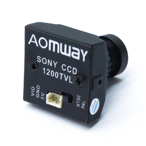 Aomway 1200TVL CCD FPV Camera with 2.8mm Lens and Mount (Aluminum Case)