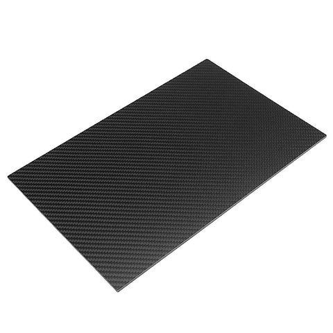 300x200x2mm 3K Plain Weave Carbon Fiber Panel Sheet Low Gloss