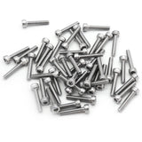50 Pack Stainless Steel Hex Head M3 3mm Screws - 5mm to 40mm Length