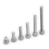 50 Pack Stainless Steel Hex Head M4 4mm Screws - 5mm to 40mm Length