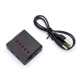 4 Port 1S 3.7V Lipo Battery USB Charger for Hubsan H107/Wltoys/Syma X5C/UDI U816