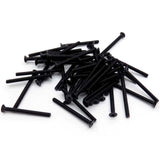 50pcs M3x34mm Countersunk Hex Machine Screw Black Oxide