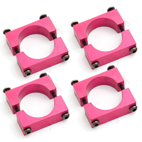 4sets 20mm CNC Aluminum Tube Clamp Mount (Red Anodized)