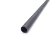 2pcs 12mm Carbon Fiber Tube 12x10x400mm Matte Finish 3K Plain Weave