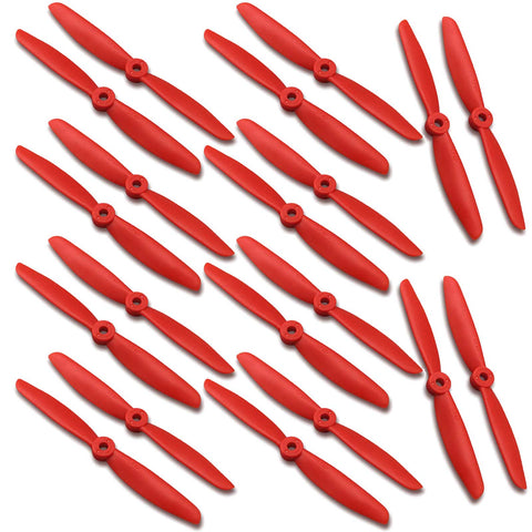 CLEARANCE - 20pcs KINGKONG 5x4 5040 Propeller Set (10)CW (10)CCW (Red)