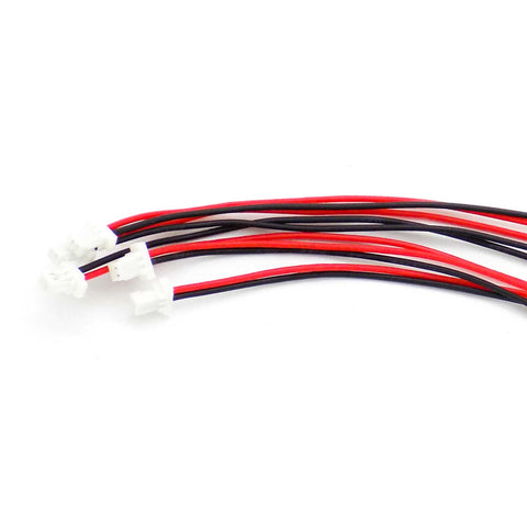 5pcs 1.0mm 2P 2-pin Power Harness Plug Red Black 10cm 28AWG