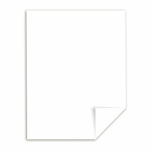 White Index Card Stock, 8.5 x 11 Inch, 110 lb, White, 25 Sheets (NEENA