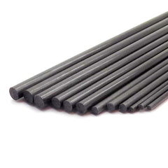 12pcs Carbon Fiber Rod Assortment 2mm 3mm 4mm 5mm 400mm Length Lightweight Spar Support Assortment